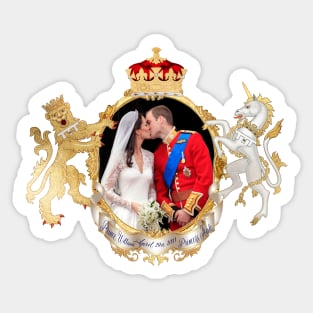 William and Kate, 2011 Royal Wedding Kiss Sticker